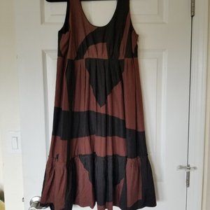 Silk and Linen blend boutique dress -size S/M